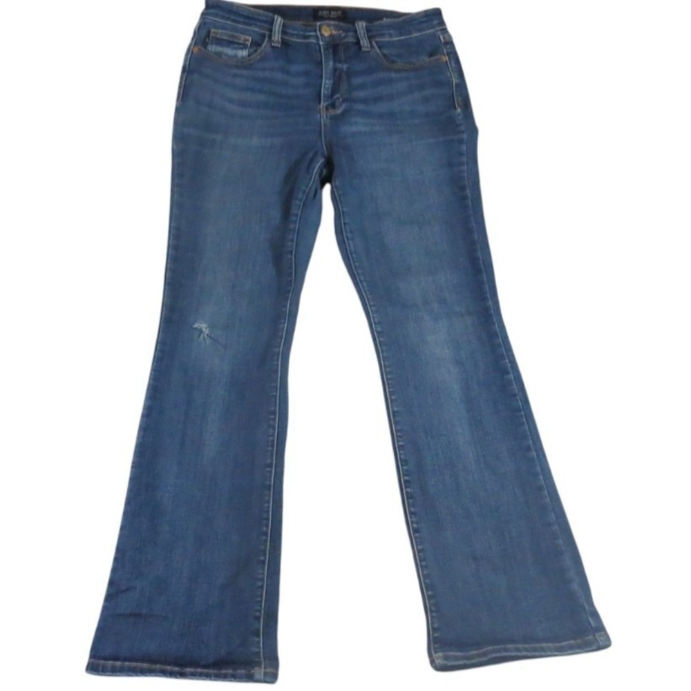 Judy Blue Bootcut Jeans Women 11/30 Denim High Rise Dark Wash Stretch Retro Mode